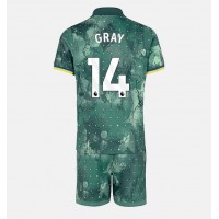 Echipament fotbal Tottenham Hotspur Archie Gray #14 Tricou Treilea 2024-25 pentru copii maneca scurta (+ Pantaloni scurti)